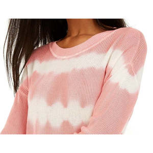Maglione girocollo tie-dye di grandi dimensioni per ragazzi Crave Fame, colore rosa autunnale - Product Image 2