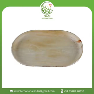 Vente en gros 100% biodégradable et compostable grande feuille de palmier plateaux à dîner 44x29x2cm assiettes jetables pour service de nourriture de mariage - Product Image 6