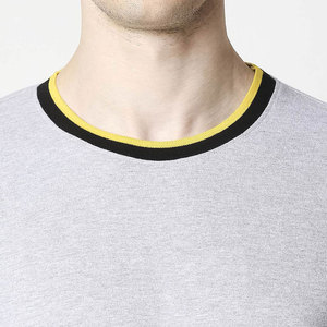 Camiseta de hombre de alta calidad Tallas grandes Casual Uso diario con logotipo personalizado Poliéster/Algodón Patrón sólido Mangas cortas - Product Image 5