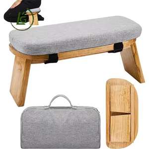 Tabouret <span class=keywords><strong>de</strong></span> méditation pliable en bambou moderne <span class=keywords><strong>de</strong></span> haute qualité Legend et banc <span class=keywords><strong>de</strong></span> prière pour salon, design confortable et écologique - Product Image 1