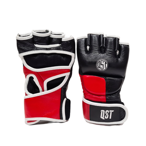 ถุงมือต่อสู้ MMA สำหรับมวยไทยแบบผสมผสานการฝึกมวยทำจากหนังคุณภาพดีไซน์โลโก้ออกแบบได้ตามที่ต้องการ - Product Image 1