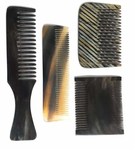 Peine de cuerno de búfalo Natural 100% para el hogar Peine de cuerno pequeño de tamaño personalizado con esmalte brillante para humanos a precio barato - Product Image 6