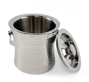 Cubo de champán de hielo de acero de calidad, suministros para hoteles y restaurantes, cubo de hielo de acero inoxidable, Enfriador de champán, cubo de hielo - Product Image 3