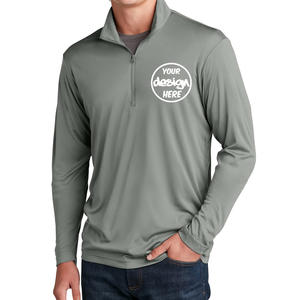 Servicio OEM al por mayor personalizado cuarto cremallera diseño 1/4 cremallera poliéster sudaderas en blanco Golf pulóver para hombres sudaderas con capucha hombres - Product Image 5