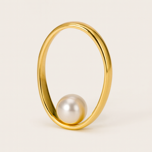 Bague en perle avec design intérieur - Product Image 5