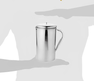 Pichets élégants en acier inoxydable de luxe modernes 100% faits à la main avec une capacité de 1000L Durables pour toutes les occasions Prix de gros - Product Image 5