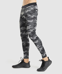 Nuevo Producto, Pantalones de Yoga Ajustados para Hombre, Leggings Deportivos de Compresión para Correr, Cintura Elástica de Algodón/Fibra de Bambú - Product Image 2