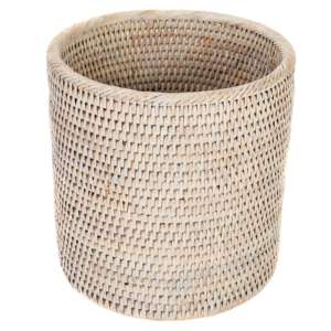 Modern Design Rattan <b>Waste</b> <b>Basket</b> Handcrafted Rattan <b>Basket</b> Suitable for Office and Home Decoration OEM ODM - Product Image 1