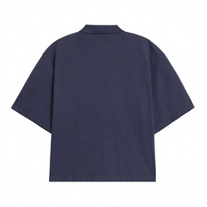 เสื้อกอล์ฟแขนสั้นลำลองสำหรับผู้ชายรุ่นใหม่ปี 2027 ผ้าฝ้ายถัก 100% น้ำหนัก 160 กรัม ลายพิมพ์เรียบหรู ไม่เป็นขุย ด้านหน้า - Product Image 2