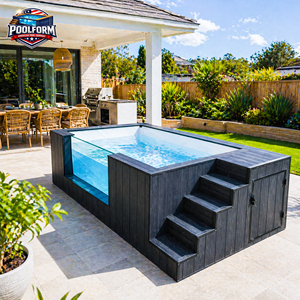 Piscina de Fibra de Vidrio Personalizada para Jardín Familiar, Resistente a Rayos UV/Viento/Roturas/Corrosión/Pinchazos, Venta al por Mayor a Precio Económico - Product Image 2