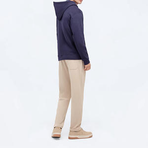 Logo personnalisé Vente chaude Hiver Streetwear vintage Sweat à capuche zippé Épaule tombante Grande taille Surdimensionné 100% coton Jersey Tissu Unisexe - Product Image 5