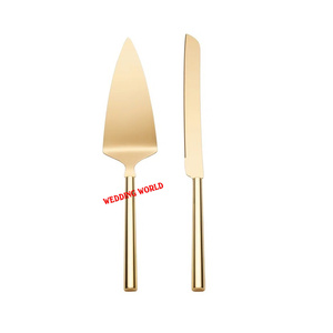 Superior Quality Eco-friendly Modern Design Customized Metal Cake <b>Server</b> and Knife Set Handmade Flatware for Restaurant Use - Product Image 2