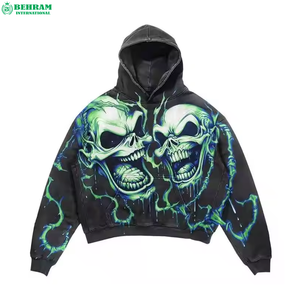 เทอร์รี่ฝรั่งเศสขนาดใหญ่พิมพ์โลโก้ DTG พลอยเทียมออกแบบได้ตามต้องการ - Product Image 3