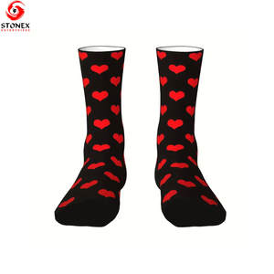 Chaussettes d'automne chaudes pour femmes de bonne qualité, couleur unie, style simple, basiques, séchage rapide, en élasthanne/coton, vente en gros personnalisée - Product Image 4