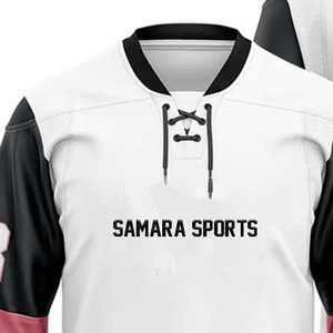 Nuevo estilo Los más vendidos Sublimación Deporte Transpirable Logotipo personalizado Jersey de hockey sobre hielo Camisetas de equipo de manga completa - Product Image 4