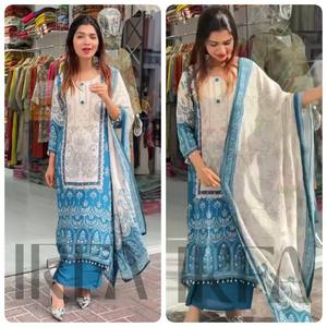 Traje Anarkali Salwar de diseñador para mujer, último césped estampado pakistaní para fiesta - Product Image 1