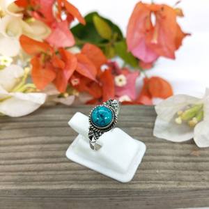 Bague en pierre turquoise Boho Bijoux en argent sterling - Product Image 4