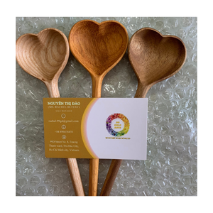 Wooden <b>Serving</b> <b>Spoons</b> Set Minimalist Design Long Handle Durable Handmade Kitchen Utensils - Product Image 6