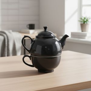 Théière en grès de qualité supérieure 3459962R, nouveau design, sans danger pour les aliments, avec poignée en céramique - Product Image 5