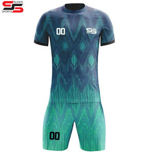 Kits de entrenamiento de equipo de fútbol sublimados personalizados, camiseta de pantalones cortos, conjuntos completos de uniformes, camisetas de fútbol, camiseta de fútbol para hombres y mujeres - Product Image 1