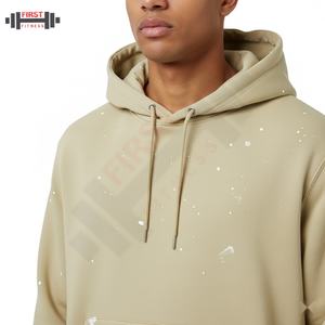 Ensemble survêtement de haute qualité avec sweat-shirt et pantalon de survêtement, design tendance 2025, impression sérigraphique, sweat-shirts pour hommes et pantalons évasés - Product Image 3