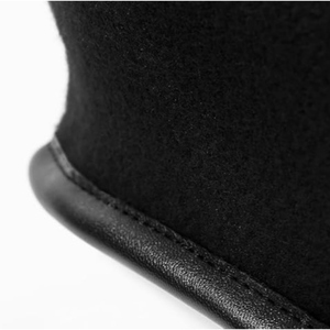 Bonnet de béret français réglable en laine 100% personnalisé en gros avec l'option de logo métallique ou brodé à la main - Product Image 4