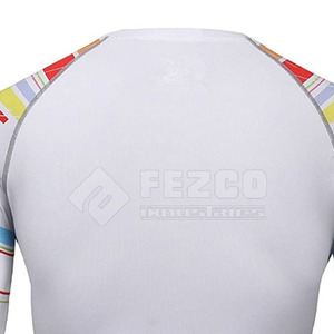 เสื้อรัดรูปแขนยาวสำหรับทุกเพศผ้าสแปนเด็กซ์/ โพลีเอสเตอร์ระบายอากาศพิมพ์แบบถ่ายเทความร้อน - Product Image 4