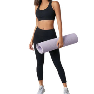Nuevo conjunto de Yoga hecho a medida para mujer, Color sólido, superventas, ropa de gimnasio de 2 piezas a la moda, conjunto de Yoga al por mayor de Pakistán - Product Image 4