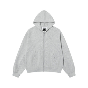 Venta al por mayor de invierno de impresión digital Clean Fit cremallera Sudadera con capucha de alta calidad 100% algodón 400gsm Casual Regular Fit Unisex Sudadera con capucha - Product Image 5