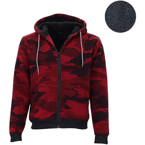 Sudadera con capucha unisex extragrande con cremallera completa, estilo urbano de invierno, de algodón/poliéster grueso, ropa casual para hombre - Product Image 6