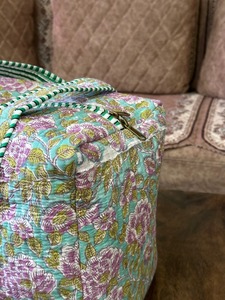 Bolsa de Viaje Deportiva de Lujo Hecha a Mano con Estampado Floral, Bolsa de Viaje de Fin de Semana Duradera de Gran Capacidad - Product Image 3