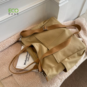 Factory price vietnamese Manufacturer Large Capacity Vintage <b>Canvas</b> Handbag custom printing for Wholesale 2023 - Product Image 1