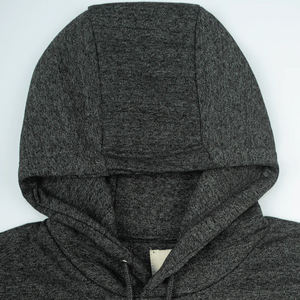 Sweat à capuche en molleton épais pour homme, coupe classique, hiver, 370g, impression par transfert thermique sur le devant, logo en relief 3D, 100% coton - Product Image 3