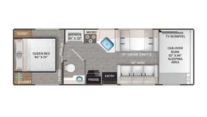 Nouvelles caravanes de voyage T-h-o-r F-r-e-e-d-o-m E-l-i-t-e 28H-Z-F 2026 pour l'extérieur, maisons mobiles et camping-cars - Product Image 2