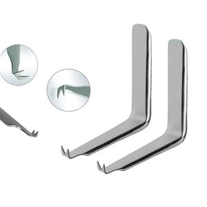 Retractor de mejillas Austin en ángulo recto, hoja de 80mm, juego de instrumentos manuales de acero para cirugía plástica - Product Image 3