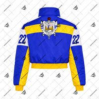 Vêtements de sororité grecque Sigma Gamma Rho en gros, veste de course à manches courtes brodée pour femmes |   Objets grecs