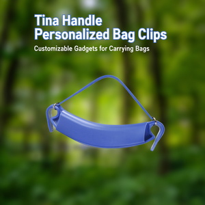 Clips de sac personnalisés Tina Handle, gadgets personnalisables pour transporter des sacs - Product Image 3