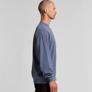 Sudadera de cuello redondo con Logo impreso personalizado, ropa de calle de cuello redondo, 100% algodón, talla grande - Product Image 5