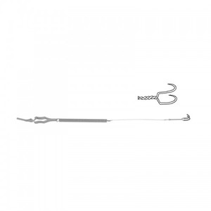 Instrumento Quirúrgico de Neurocirugía de Acero Inoxidable Especializado, Gancho de Doble Punta Yasargil Galea, Reutilizable, de Alta Calidad para un Uso Seguro - Product Image 1
