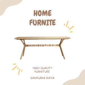 New Design <b>High</b> Quality Dining <b>Table</b> Modern Contemporary Solid Wood Teak Mahogany Home Furniture Handmade From Indonesia - Product Image 4