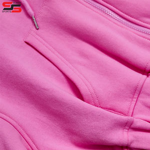 Conjunto de Sudadera con capucha de algodón 100%, conjunto de Jogger de Color sólido, chándales tejidos en blanco con estampado de abullonado personalizado, pantalones de chándal lisos de lana, traje de hombre - Product Image 4