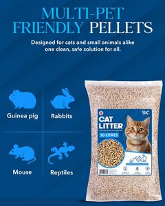 Briquettes de granulés de bois 30L - Biodégradables, sans poussière, inodores, non agglomérantes, combustible pour système de chauffage avec 100% de cendres - Product Image 3