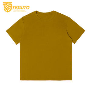 T-shirt super lourd 100% coton Tessuto pour hommes et femmes T-shirt vierge de haute qualité imprimé sur mesure - Product Image 5