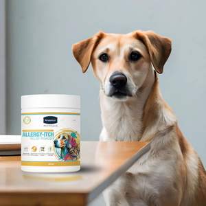 Aniamor Allergy-Itch Powder, Suplemento Masticable Suave para Perros y Gatos, Cuidado de la Salud, Golosinas para Mascotas en Botellas, También para el Cuidado de la Salud de Peces - Product Image 1