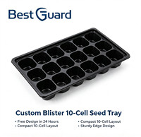 Custom blister vacuum formed plant shelter cover transparent seedling protection dome for greenhouse use