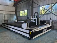 Mesin Pemotong Laser Fiber Hoysook 6000W, Mesin Pemotong Laser CNC untuk Plat Logam, Harga Pabrik