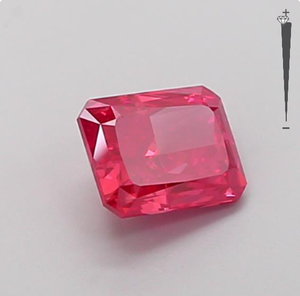 IGI certifié 1.46ct couleur rouge VVS/VS clarté diamants cultivés en laboratoire de coupe rectangulaire diamants de laboratoire en vrac - Product Image 4