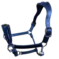 Cabestro de caballo de cuero personalizado con estilo de sillín inglés, accesorios de asistencia, equipo de caballo, cabestros de caballo de cuerda de nailon duradero