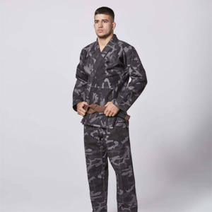 Uniforme de Jiu Jitsu Camo, Algodón Premium Elástico, Artes Marciales, Lucha Libre, Secado Rápido, Ligero, Conjuntos de Traje de Entrenamiento Duradero para - Product Image 1