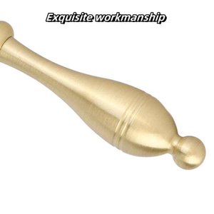 Cloche à main en laiton imprimée sur mesure modèle rond en métal Ghanti pour Pooja prière Diwali Mandir décoration articles religieux - Product Image 5